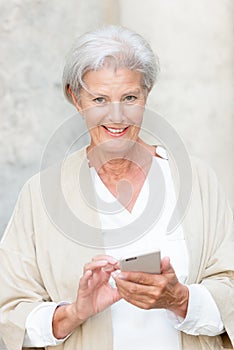 Active senior woman