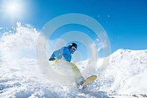 Active snowboarder