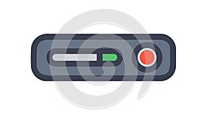 Active Status Indicator for Recording and Live Media Capture, vector design Generative AI