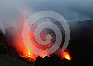 Active Stromboli from Pizzi