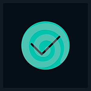 Active success button UI element template