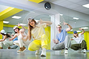 Active teens learn new dance moves in studio