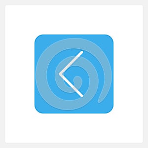 Active undo action button UI element template