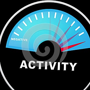 Active Versus Passive Guage Means Proactive Strategy 3d Illustration