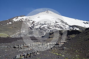 Active Villarrica volcano