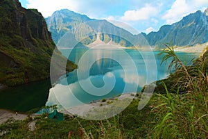 The active volcano Pinatubo and the crater lake, Philippines