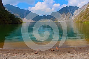 The active volcano Pinatubo and the crater lake, Philippines