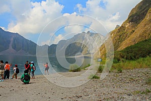 The active volcano Pinatubo and the crater lake, Philippines