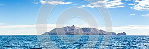 Active Volcano at White Island New Zealand. Volcanic Sulfur Crater Lake. Web banner