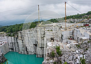Active, working granite quarry