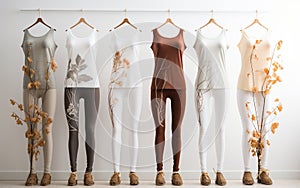 Activewear in Earthy Colors on generative ai .