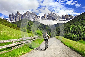 Activities in Dolomites, north of Italy