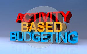 activity based budgeting on blue
