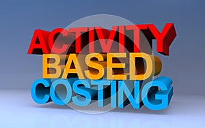 activity based costing on blue