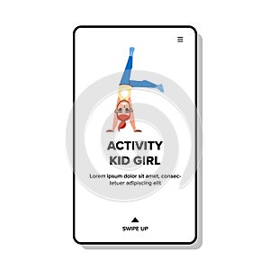 activity kid girl vector