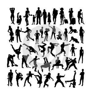 Activity People Silhouettes