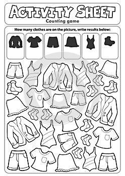 Activity sheet counting game 3