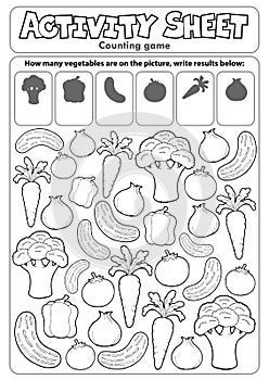 Activity sheet counting game 5