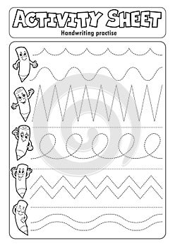 Activity sheet handwriting practise 2