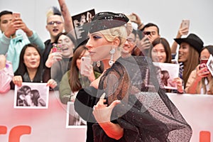 Lady Gaga at premiere of A Star Is Born at Toronto International Film Festival 2018