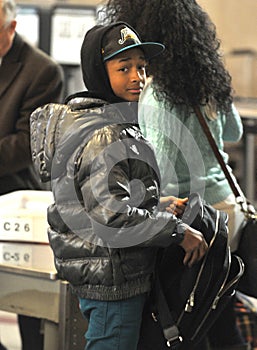 Actor Jayden Smith son of Will Smith LAX airport