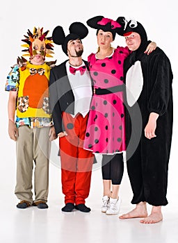 Actors in costumes photo