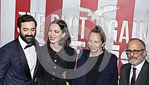 Morgan Spector and Rebecca Hall at HBO Red Carpet Premiere of `The Plot Against America`