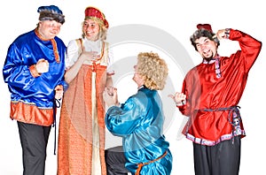 Actors in Russian Costumes photo