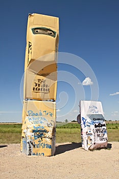 Actraction of carhenge,nebraska usa