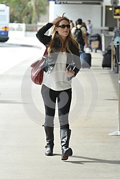 Actress Anna Torv is seen at LAX