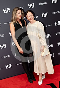 Actress Nadia Litz and cast at the premiere of The Dead Don't Hurt movie premiere at TIFF