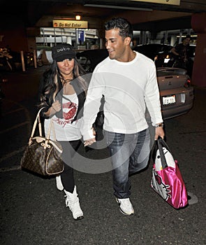 Actress Snooki from Jershey Shore at LAX