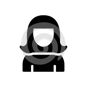 Actresses glyph flat icon