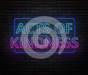 Acts of kindness concept.