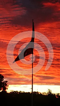 Actual color of the sunrise