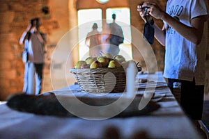 Actual photo shoot in the Castle of Guedelon, in France