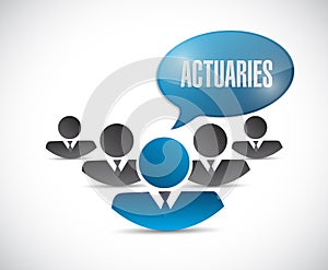 Actuaries message illustration design