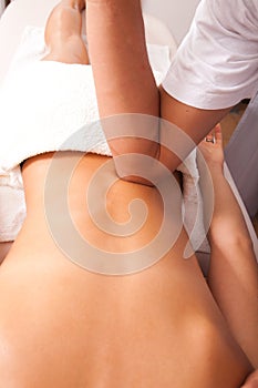 Acupressure back massage