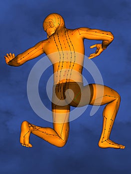 Acupuncture model M-POSE Ma-s-90-07 , 3D Model photo