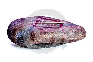 Acupuncture needle on stone