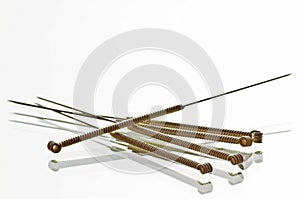 Acupuncture needles photo