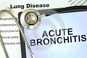 Acute bronchitis