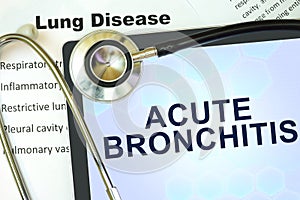 Acute bronchitis photo