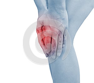 Acute pain in a woman knee