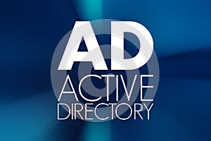 AD - Active Directory acronym