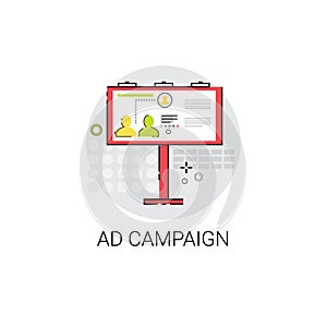 Ad Campaign Content Marketing Optimization Icon