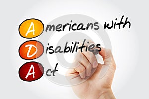 ADA - Americans with Disabilities Act acronym