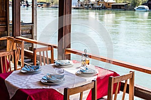 Ada Bojana riverside restaurant