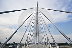 Ada bridge. Belgrade