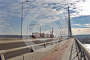 Ada Bridge over the Sava river, most na Adi